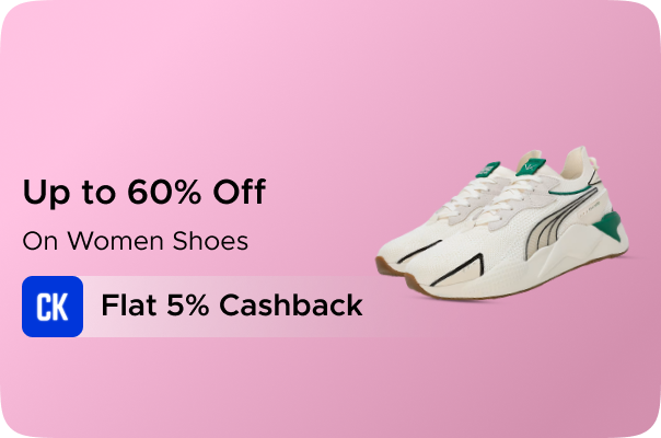 Puma: Upto 60% Off on Women Shoes + Flat 5% CashKaro Cashback